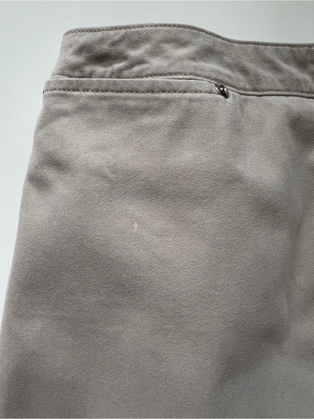 St Johns Bay Khaki Knee Length Skirt Cotton Straight Minimalist Casual Size 8 - Picture 14 of 15